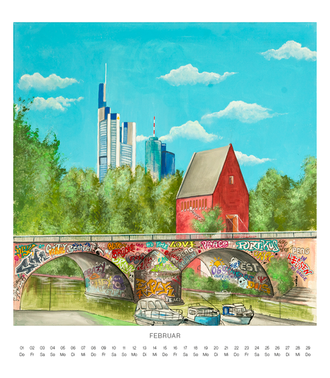 Frankfurt ist bunt Kalender 2024 Selbstabholer