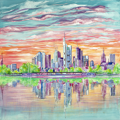 Frankfurt am Main Skyline Originalbild